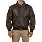 A2 Distressed Aviator Cockpit Brown Real Bomber Leather Jacket - USA Retro Hide