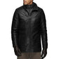 Men’s Genuine Lamb Leather Walking Coat with Detachable Quilted Vest - USA Retro Hide