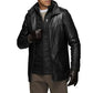 Men’s Genuine Lamb Leather Walking Coat with Detachable Quilted Vest - USA Retro Hide